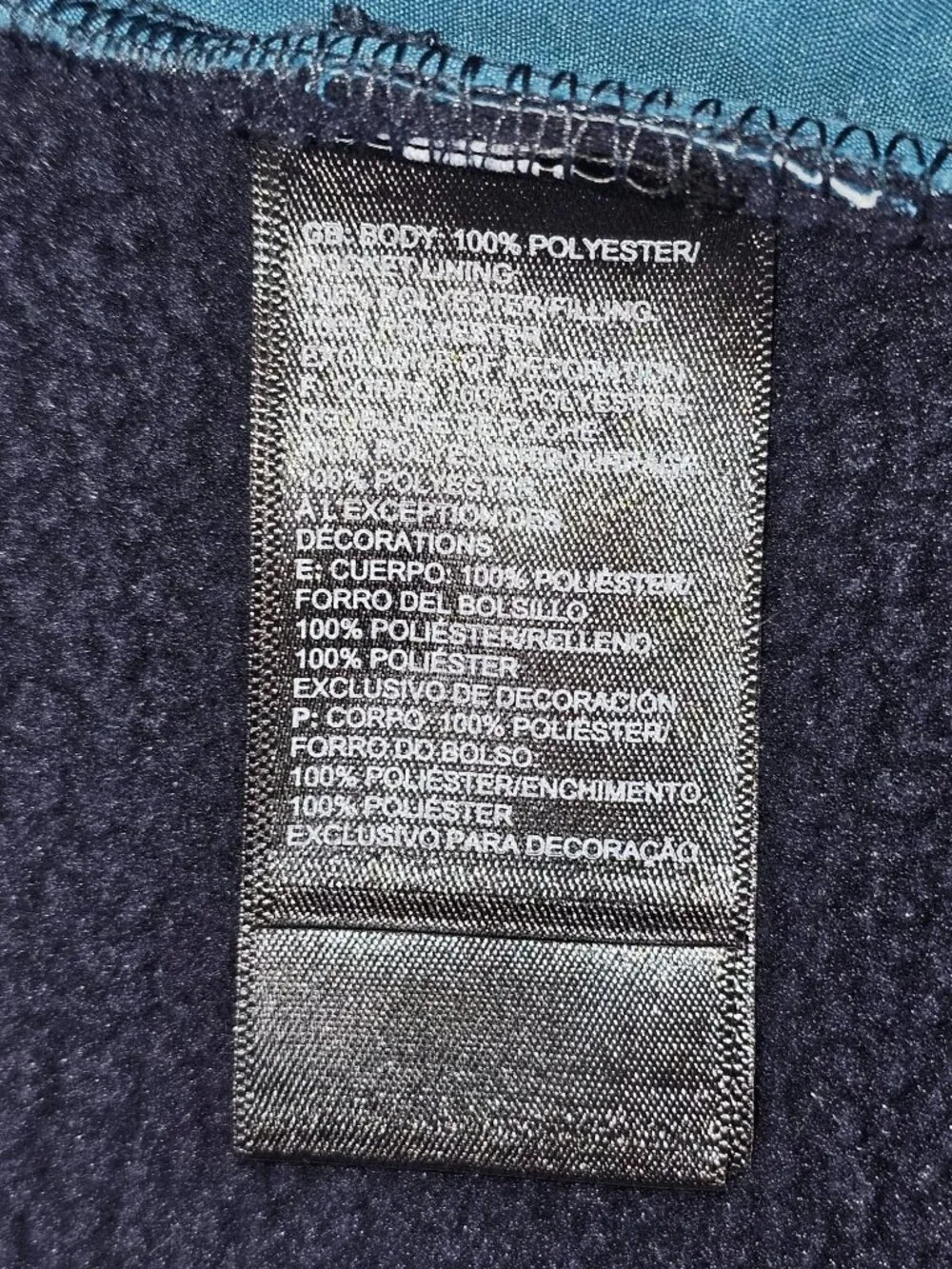 The North Face Men's Navy Teal Carbondale Fleece Full Zip Vest Size Large 2898